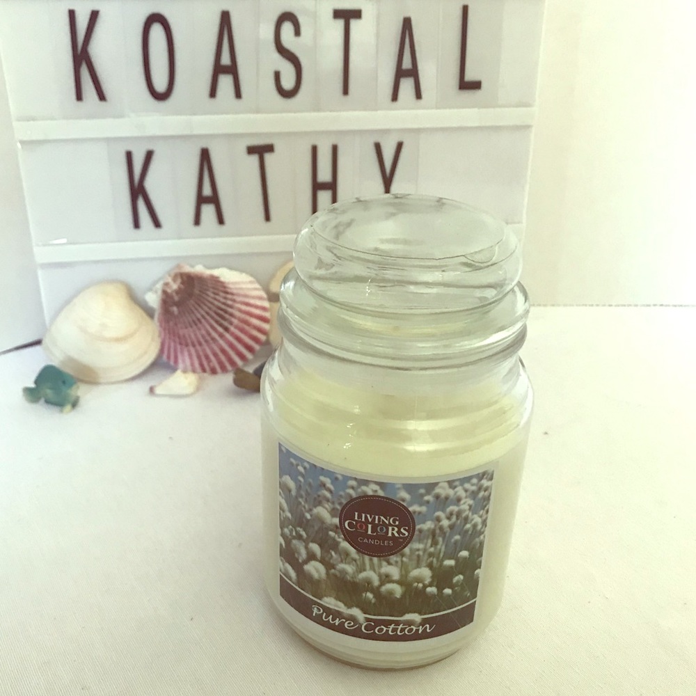 Candle. Scent is “Pure Cotton”